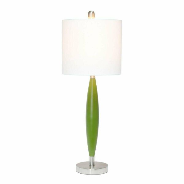 All The Rages Elegant Designs Needle Stick Table Lamp, Green LT3308-GRN